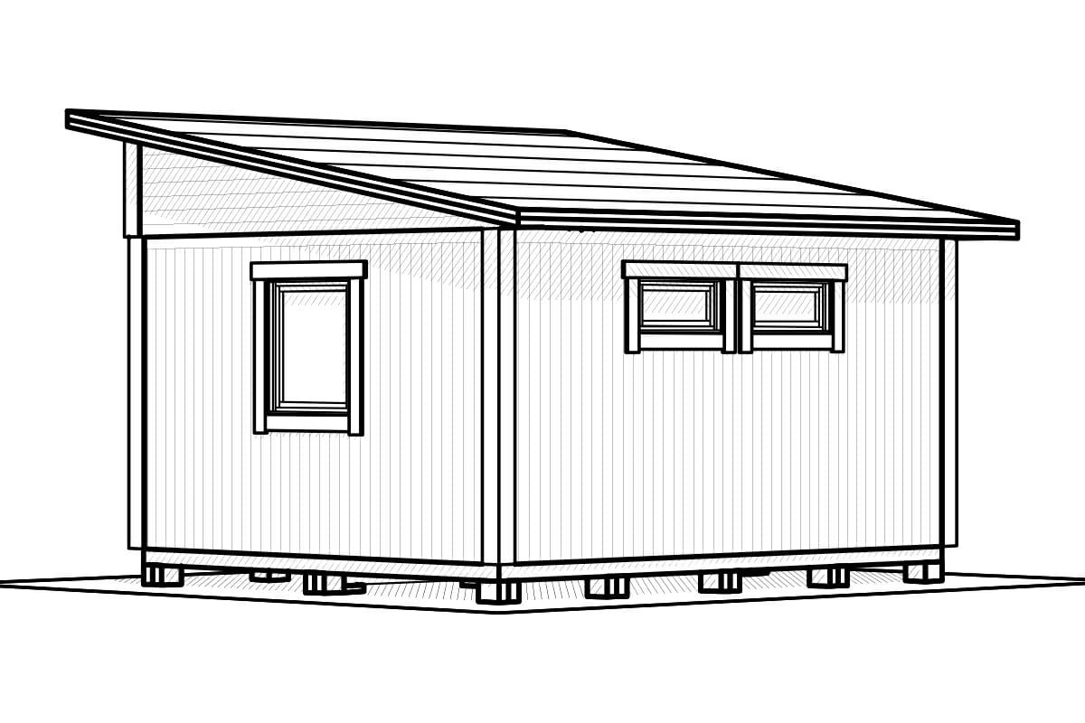 Attefallshus Njuta Funkis 20-3 