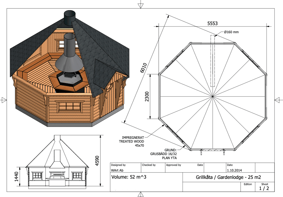 Grillkåta 25 m2 Premium