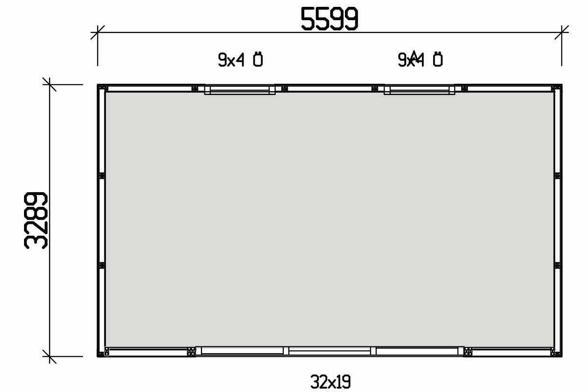 Attefallshus Juni Funkis 18,4
