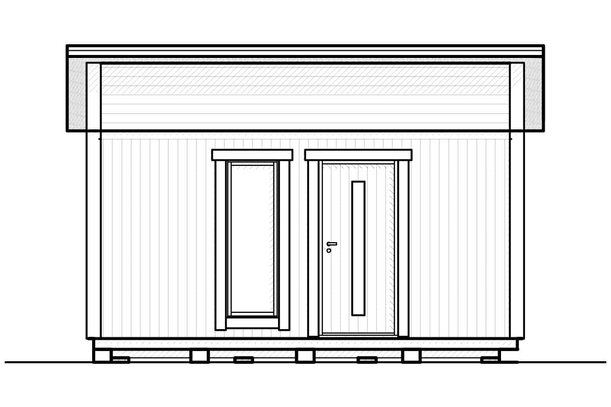 Attefallshus Njuta Funkis 20-3 