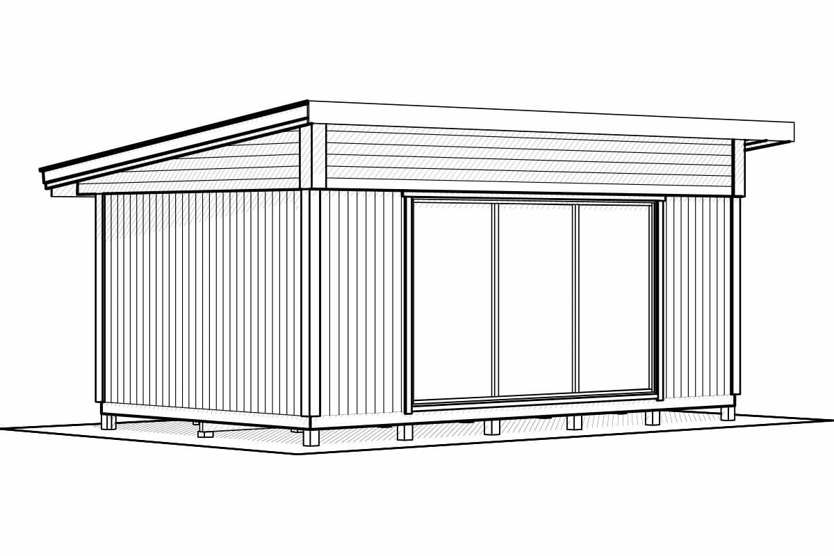 Attefallshus Juni Funkis 18,4