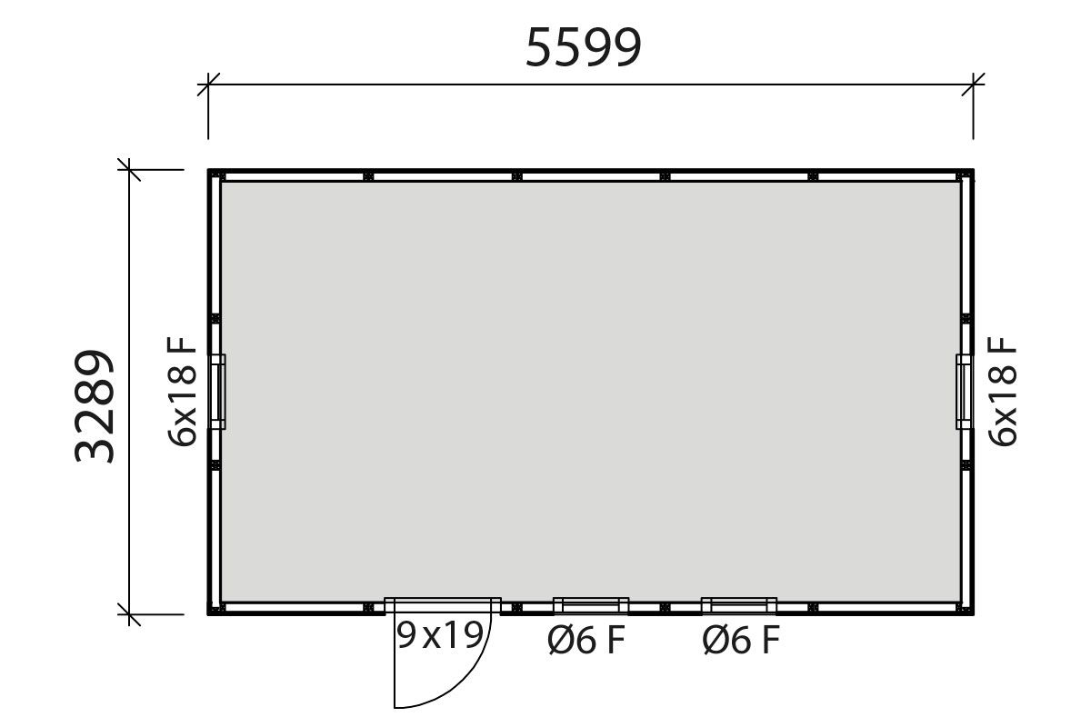 Attefallshus Josefin Funkis 18,4